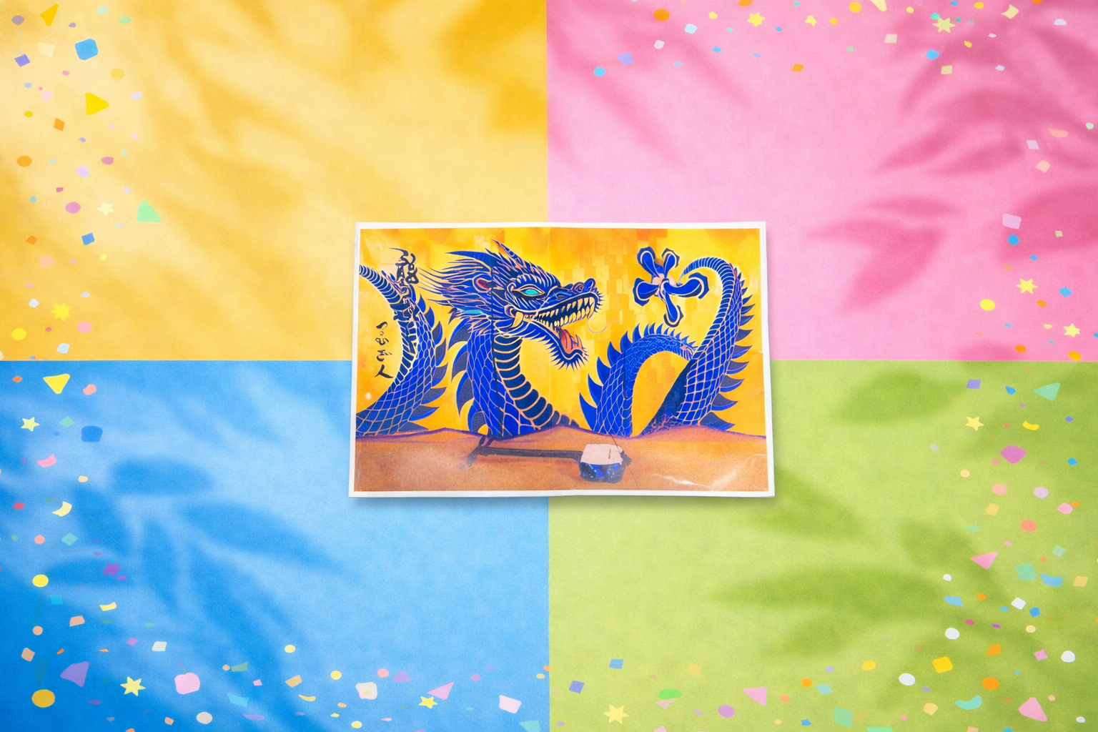 青龍金屏風のありがたい絵葉書